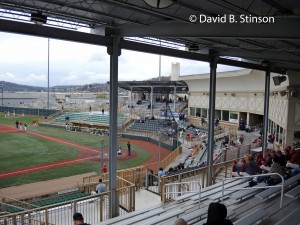 The Kelly Automotive Ballpark roofed grandstand
