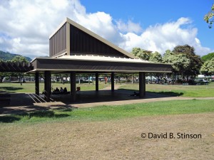 A covered picnic area