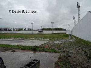 The right field looking toward center field of Engel Stadium