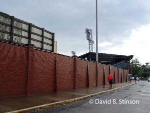 The exterior walls of Bosse Field