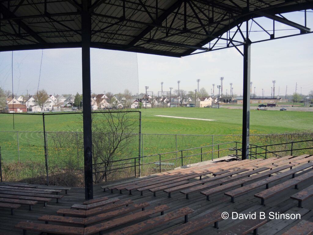 A view of the Hamtramck Stadium field from the platform