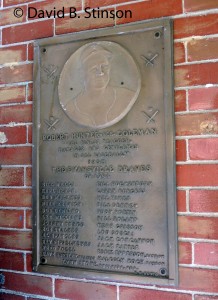 A plaque honoring Robert Coleman