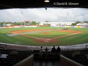 A view of the Bosse Field from the grandstand