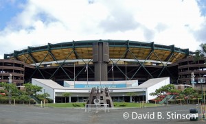 A view of Hawaii's Aloha Stadium