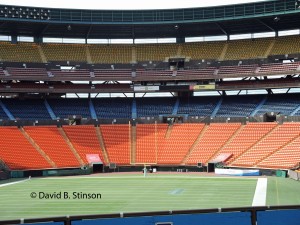 The end zone located at the southern end of the Aloha Stadium