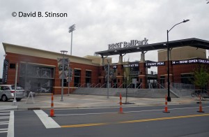 An entrance to BB&T Ballpark