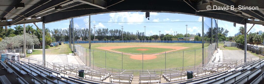 A view of the Flamingo Field from the platform