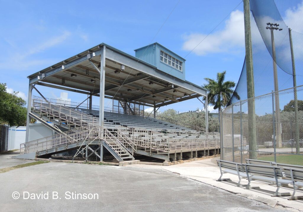 The side view of the Flamingo Field viewing platform