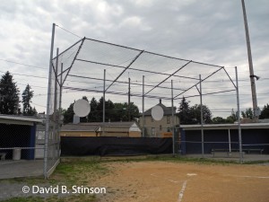 A backstop of the Herringer Field
