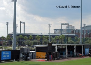 The view from southwest of the Florida Blue Practice Field