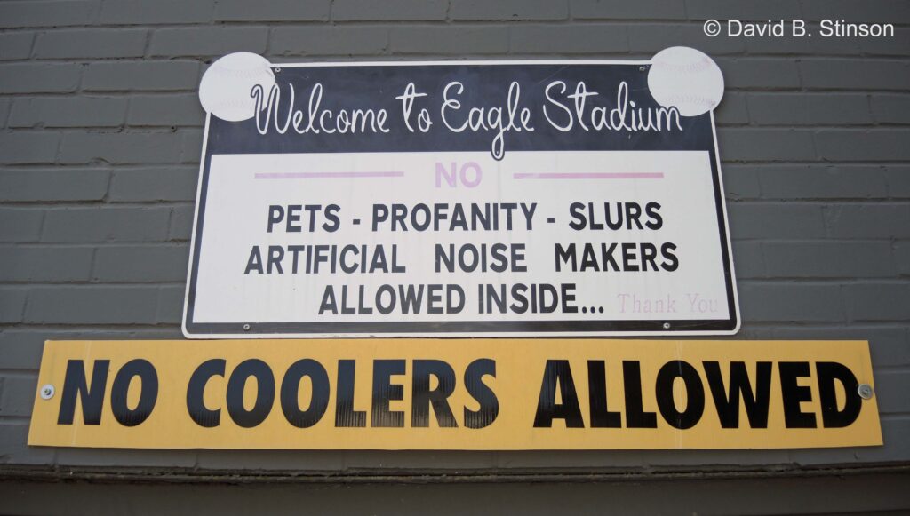 Some Eagle Stadium reminders