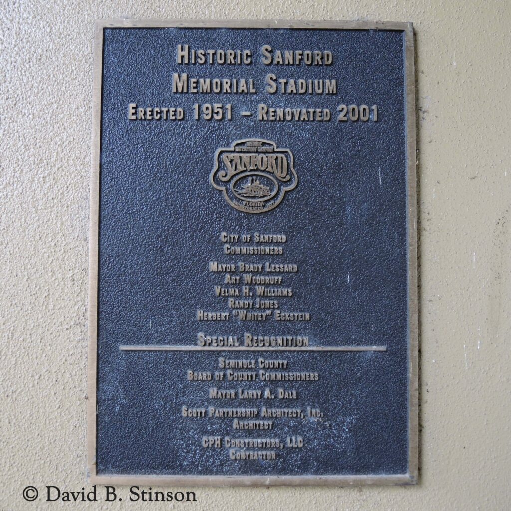 A recognition plaque