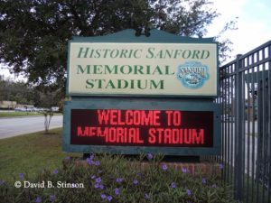 Entrance Sign, Historic Sanford Memorial Stadium, Sanford, Florida