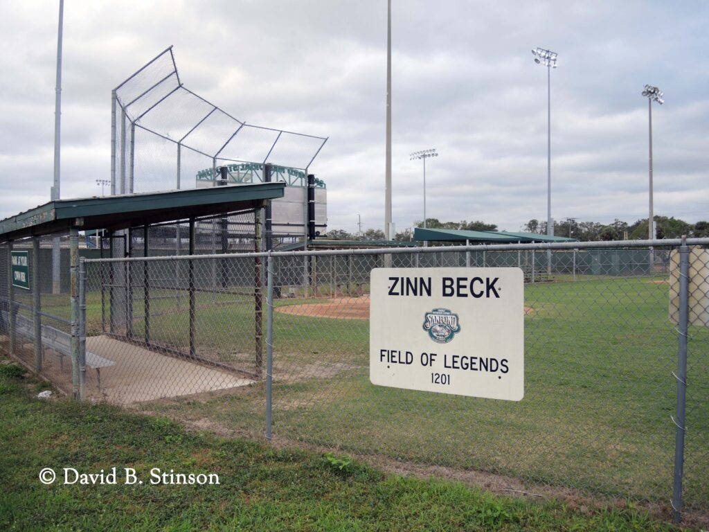 A Zinn Beck signage for the Field of Legends