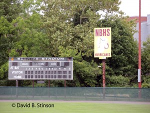 The scoreboard of Beehive Field
