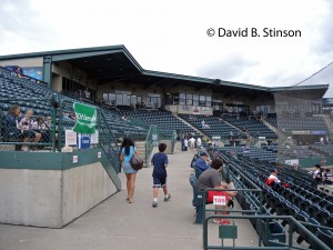 The grandstand of New Britain Stadium