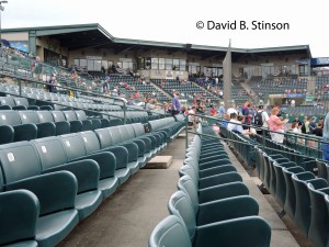 The box seats of the New Britain Stadium