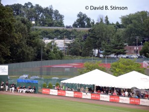 A view of the other side of the New Britain Stadium