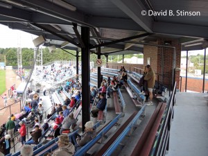 The grandstand at Diethrick Park