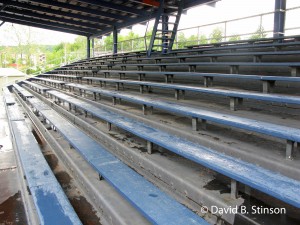 Rows of grandstand seating
