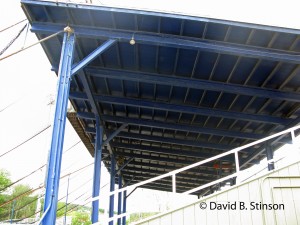 The grandstand roof