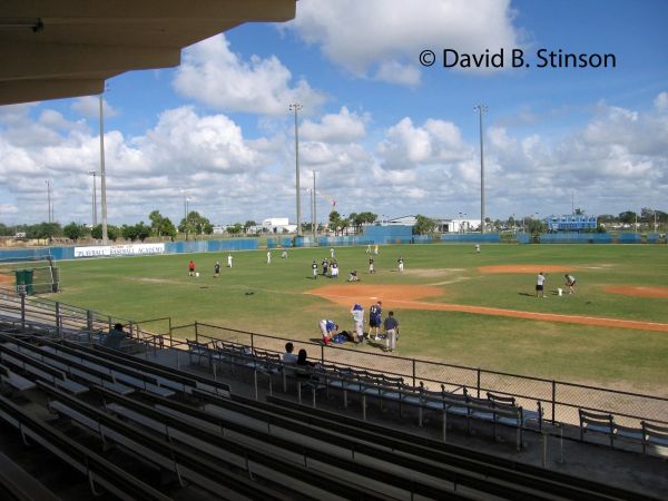 The view of the field from the grandstand of the Municipal Stadium
