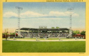 The Jamestown Municipal Stadium postcard
