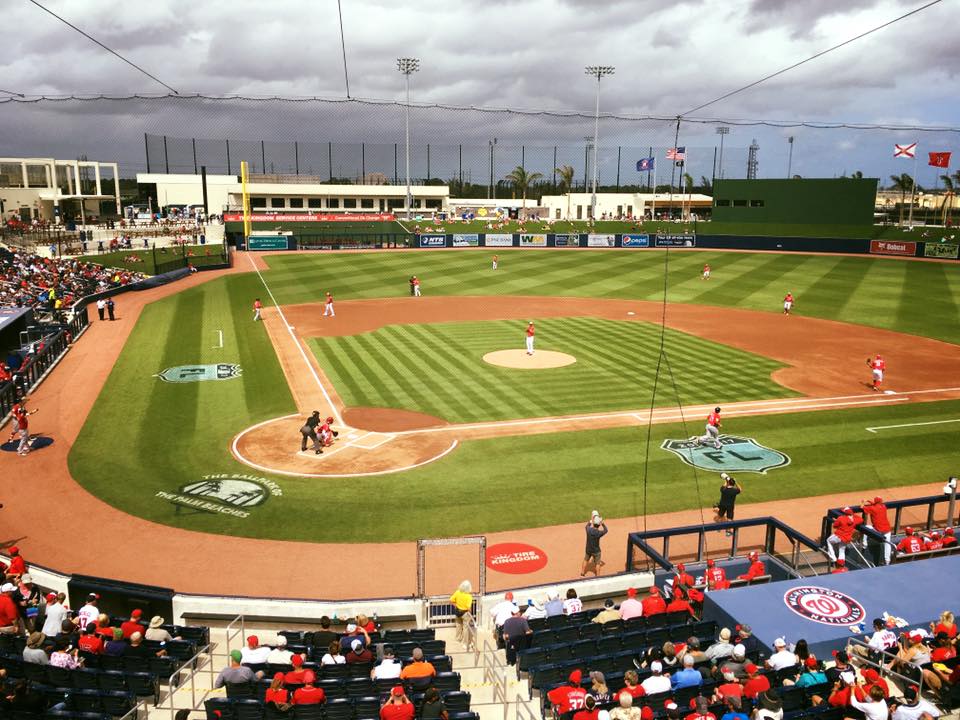 An ongoing game in the Ballpark of the Palm Beaches