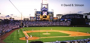 A game at the Coors Field
