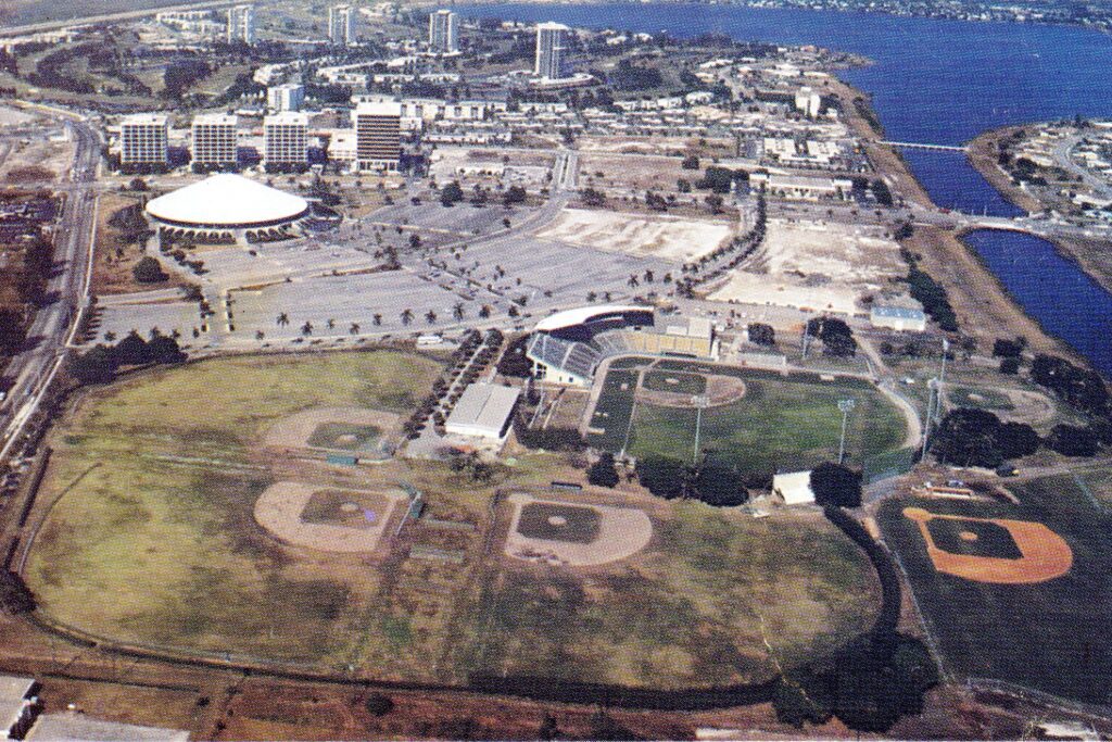 An aerial view of the Municipal Stadium