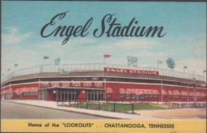 An Engel Stadium postcard