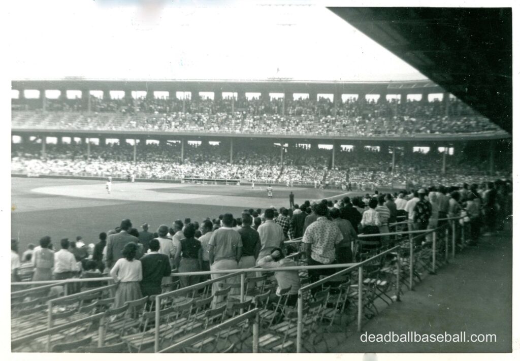 An old image of the Wrigley Field stadium