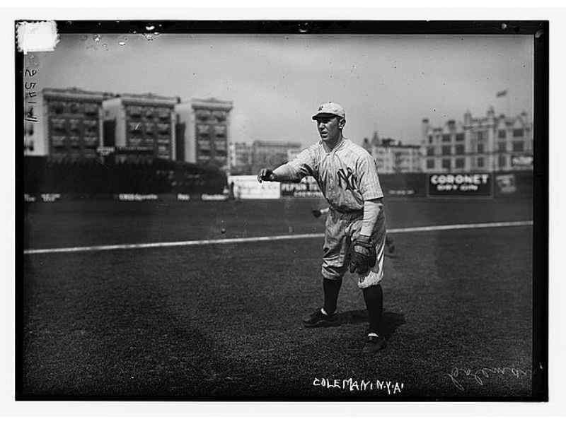 An image of New York Highlander Curt Coleman at Hilltop Park