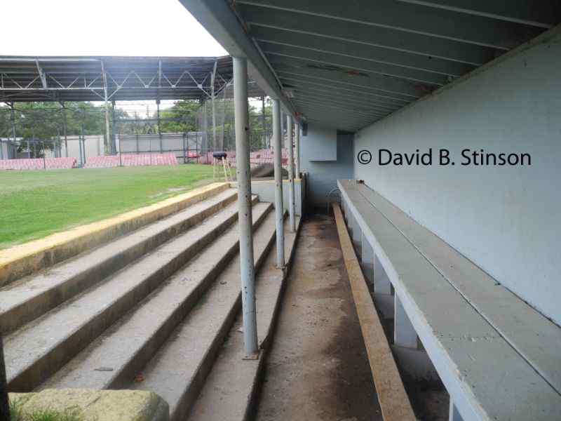 The College Park dugout along third base