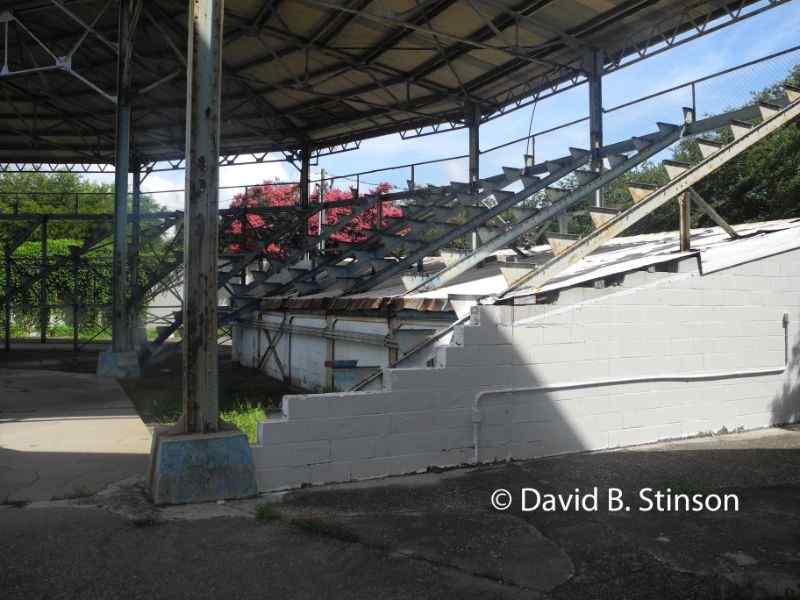 Grandstand seats missing from the stands