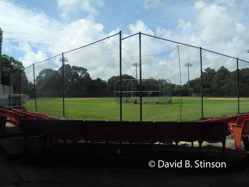 The College Park with protective netting