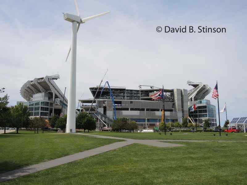 An exterior of the FirstEnergy Field Stadium