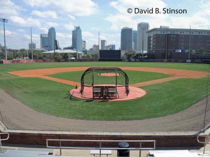 University of Tampa Baseball Field view from the stands