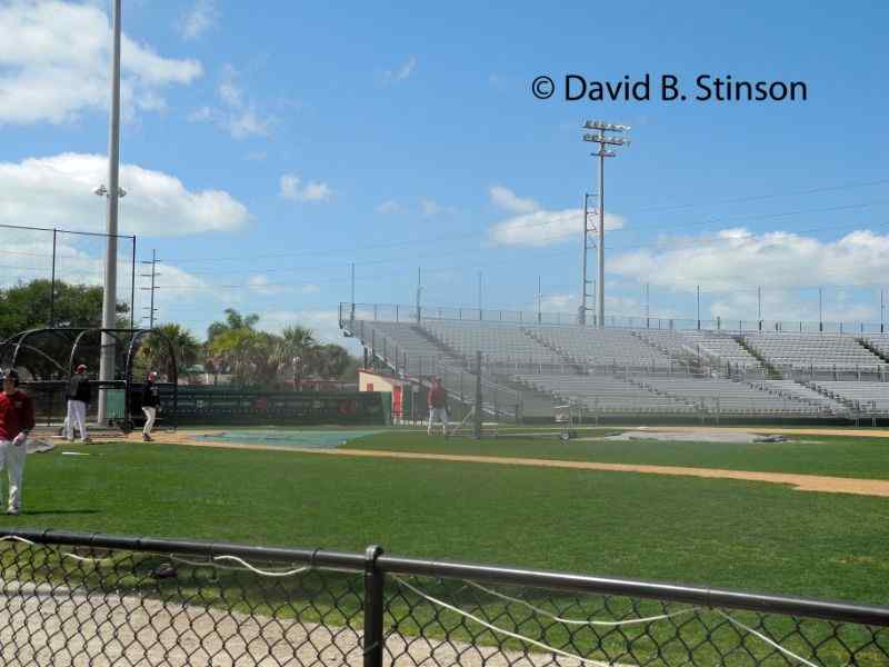 Players during a practice in Jack Russel Stadium