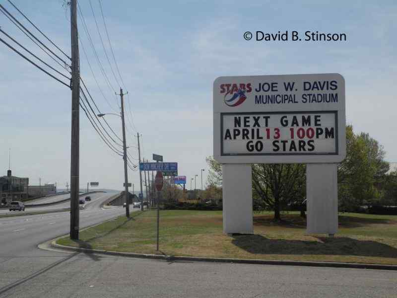 Joe W. Davis Stadium Marquee