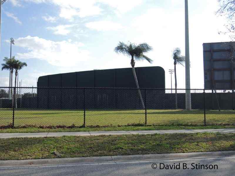 The fence outside the Jack Russel Stadium