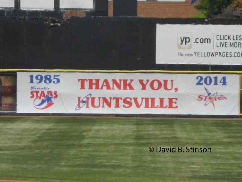 Huntsville's parting banner