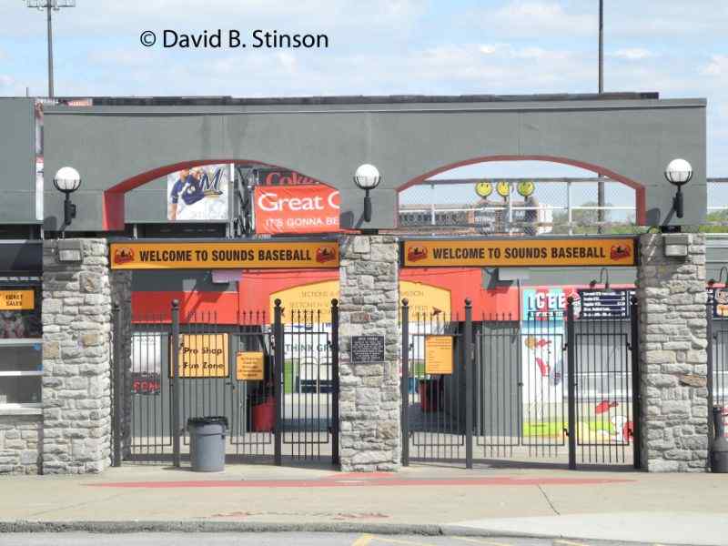 The Greer Stadium entrance gate