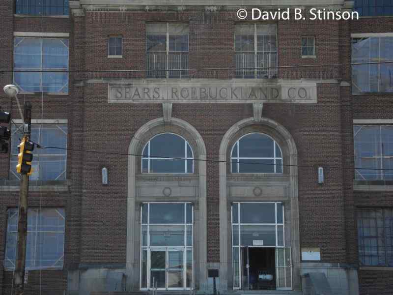 Sears and Roebuck Warehouse front facade