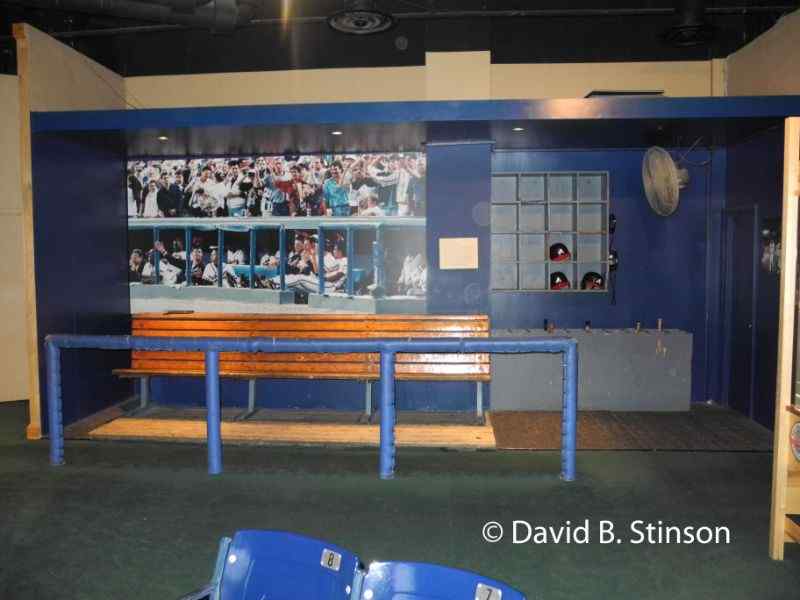 A dugout from Fulton County Stadium