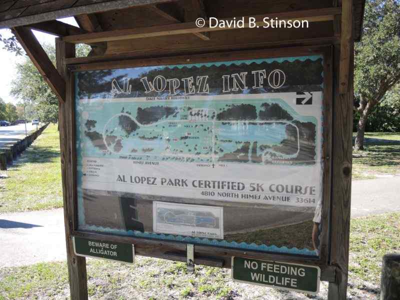 The map board and details of the Al Lopez Park