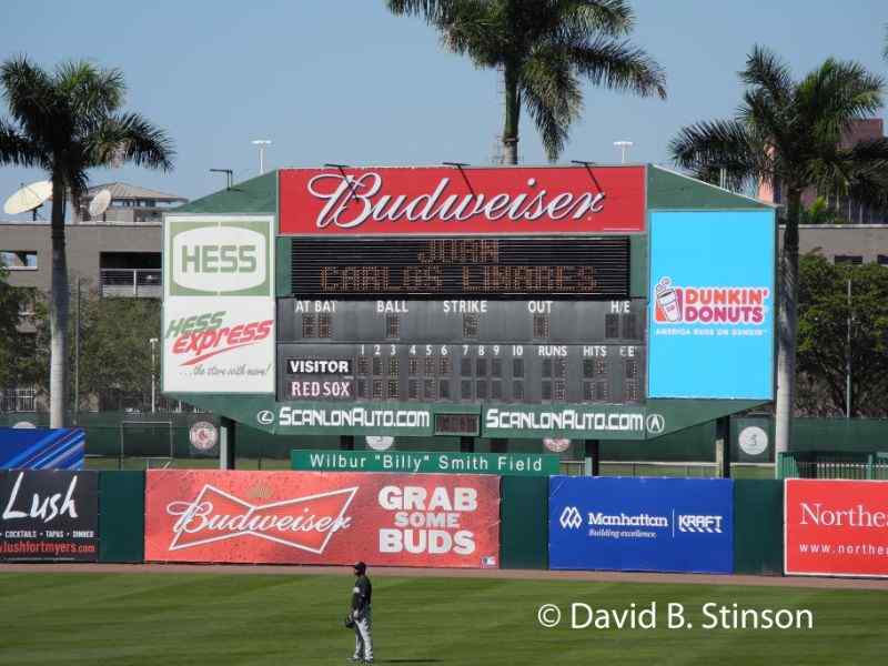 City of Palms Park scoreboard