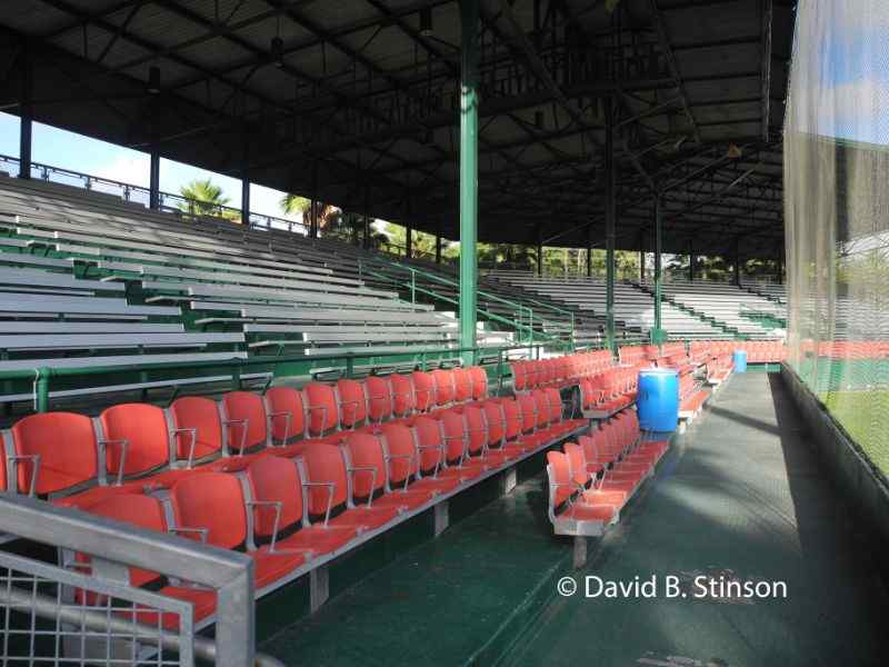 Seats in the J.P. Small Memorial Park stands