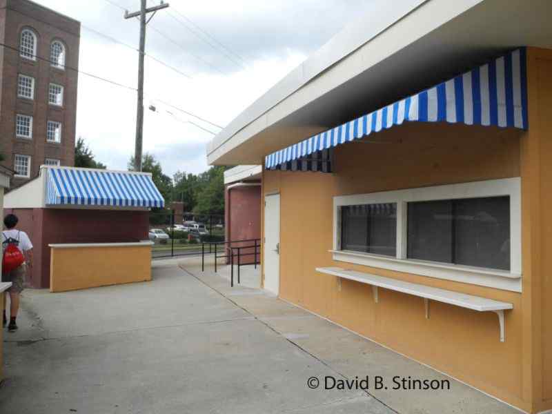 A concession stand in the Durham Athletic Park