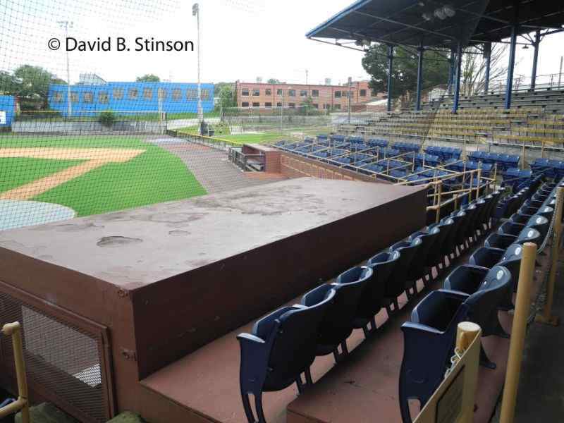 The Durham Athletic Park box seats